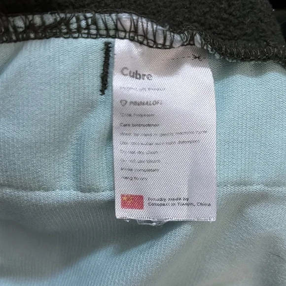 Cotopaxi dark green with light blue full zip Sherpa hoodie size small - Picture 3 of 4